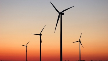 Four Wind Turbines