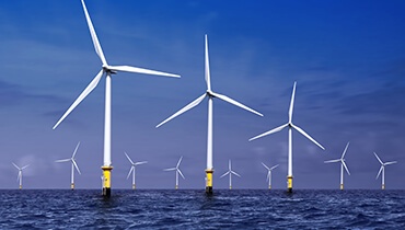 Wind Farm in Ocean